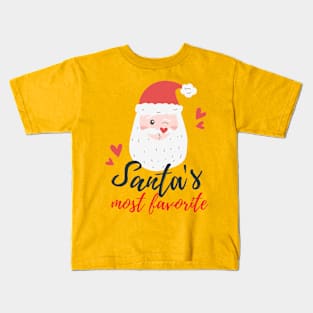 Santa's most Favorite Kids T-Shirt